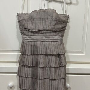 Calvin Klein Pleated Strapless Dress